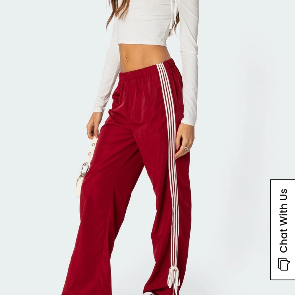 Women's Red Track Pants
